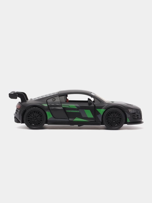 Audi R8 SPORTS BLACK 1:36 Scale With PRINT