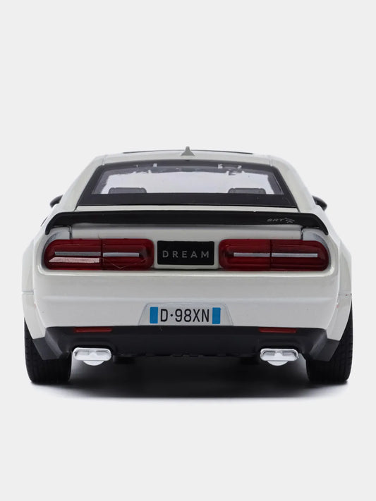 1:24 DODGE Challenger SRT Scale model car SILVER