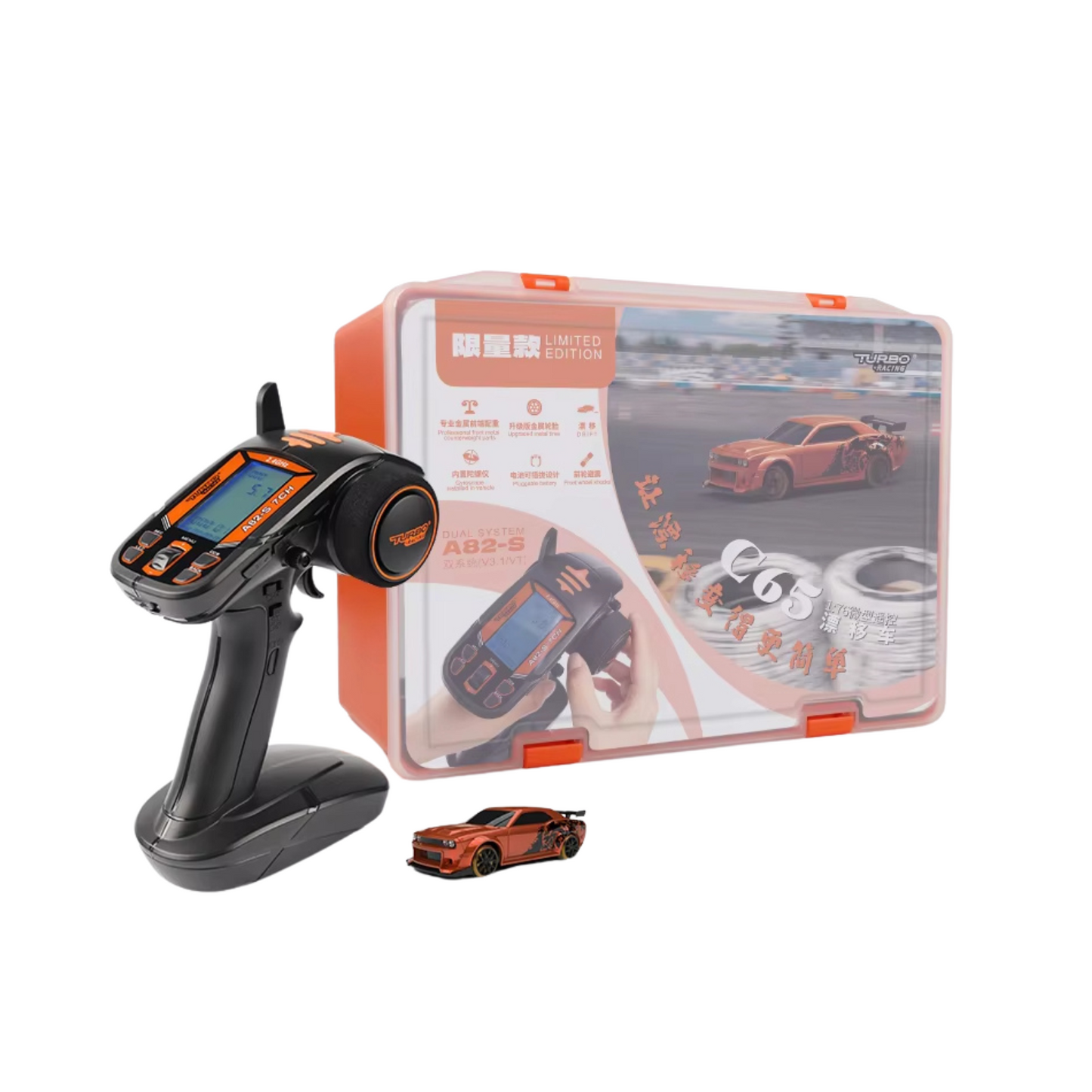 1:76 Scale Drift RC Car with Gyro