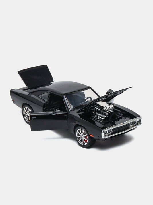 1970 Dodge Charger Metal Car, Collectible Model, Scale 1:24